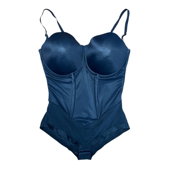 Maidenform Women's Firm Tummy-control Easy Up Strapless Bodysuit Size 40DD Black - Picture 6 of 13